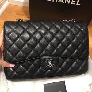 Chanel Classic Jumbo Single Flap SHW